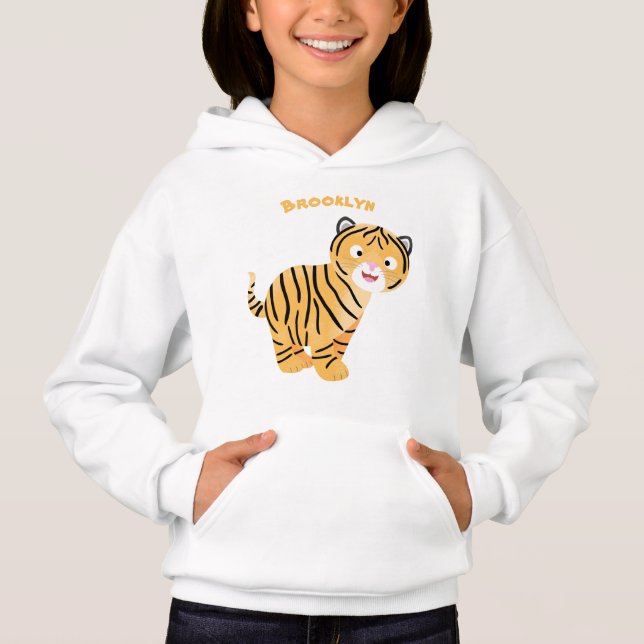 Camiseta Bicho de tigre feliz e bonito (Frente)