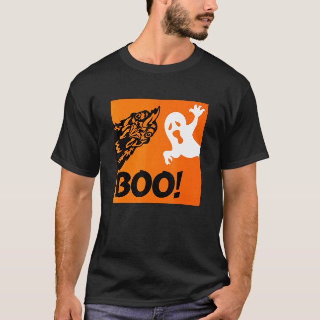 Camiseta Bicho! Galinha Assustadora de Halloween Engraçada  (Frente)