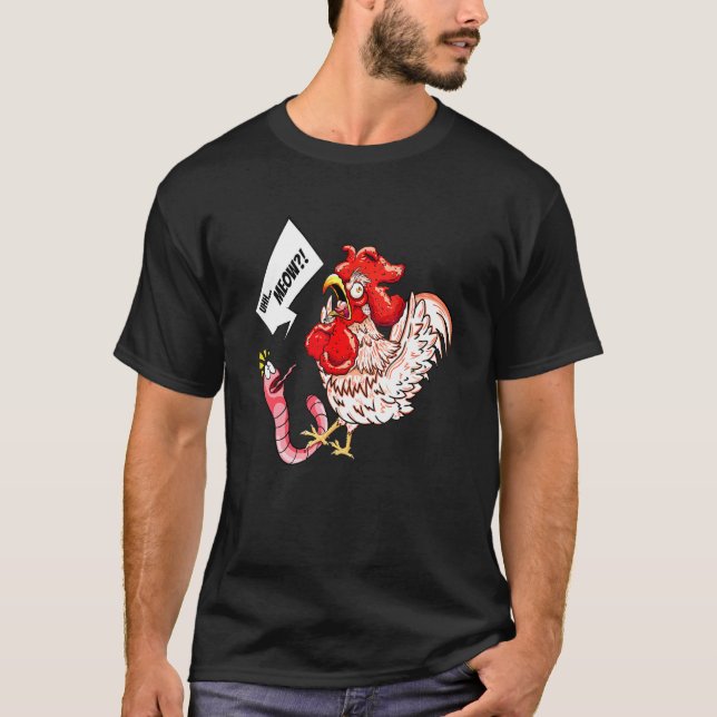 Camiseta Bicho Minhoca Frango Gato Dizia 1 (Frente)