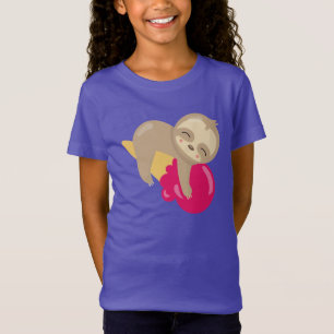 Camiseta Bicho-Preguiça Bebê Sonolento Em Cone De Sorvete