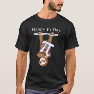 Camiseta Bicho Preguiça Feliz Dia Do Pi Ama Símbolo Do Pi