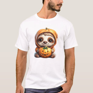 Camiseta Bicho-Preguiça Fofo com Ilustração de Vetor de Des