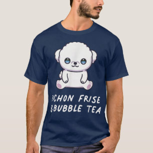Camiseta Bichon Frise & Bubble Tea Kawaii - Cachorro de Ani