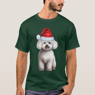 Camiseta Bichon Frise Dog Lover Feliz Natal