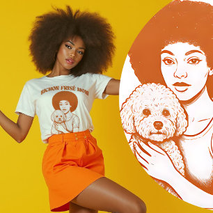 Camiseta Bichon Frise Dog Mãe Mulheres do Clube Social