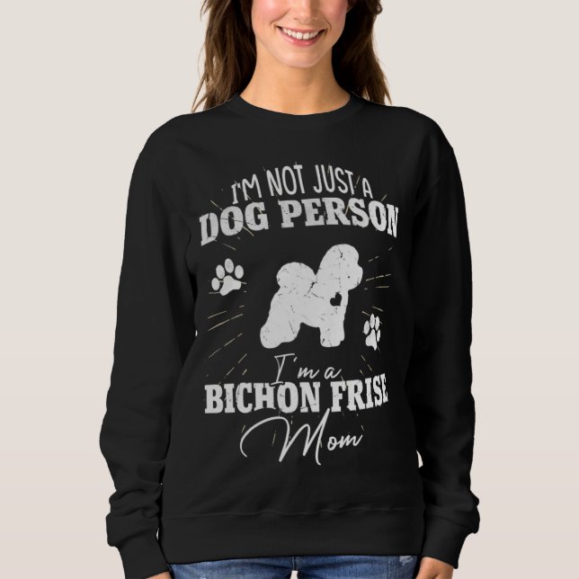 Camiseta Bichon Frise Dog Mom  for Women Puppy  Mothers Day (Frente)