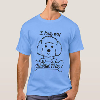 Camiseta BICHON FRISE - Engraçado diz e cita