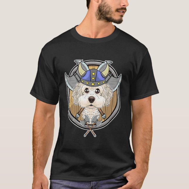 Camiseta Bichon Frise I Valhalla I Viking (Frente)