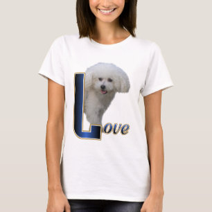 Camiseta Bichon Frise Love