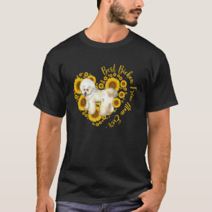 Camiseta Bichon Frise Mãe Girassol Dia das Mães