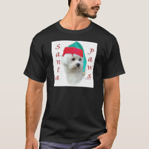 Camiseta Bichon Frise Papais noeis Paws