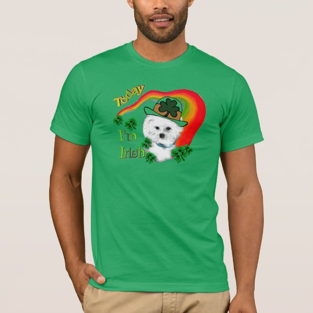 Camiseta Bichon Frise St Patricks (Frente)