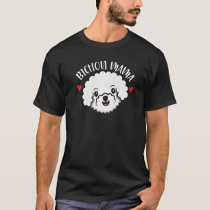 Camiseta Bichon Mama Curly Hair Puppy Bichon Frise