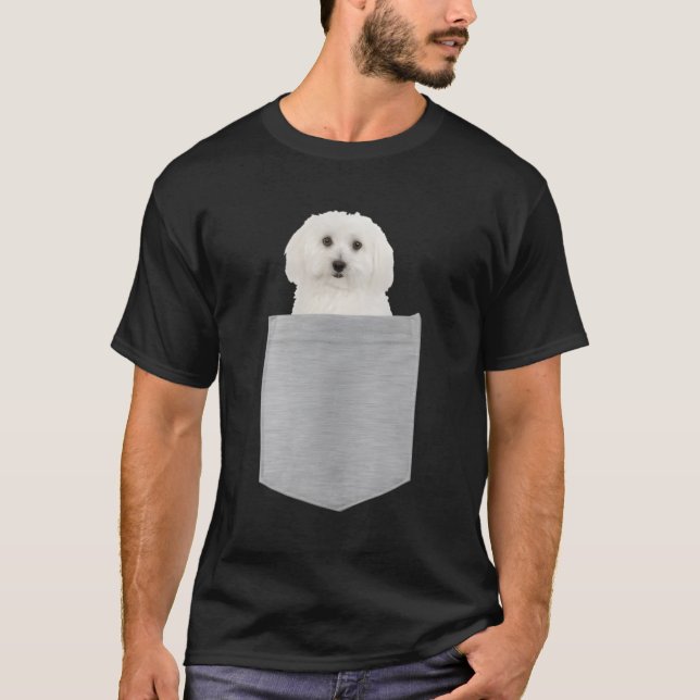 Camiseta Bichon Sobe No Seu Bolso (Frente)
