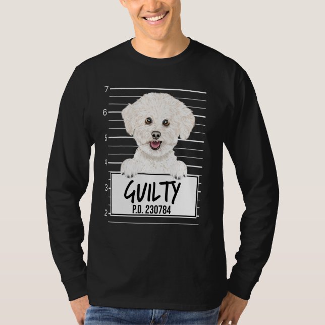 Camiseta Bichons Frise Cachorro Culpado (Frente)