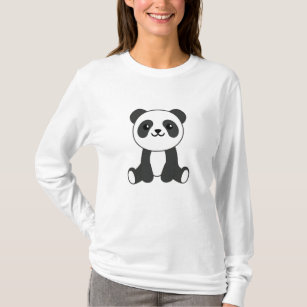 Camiseta Bichos Bons Panda Crianças Bebês Bear Pandas