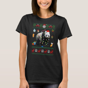 Camiseta Bichos Suados De Xmas Luzes De Natal Panda B