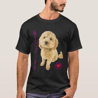 Camiseta Bichpoo Puppy Dog Poodle cross Noodle Super cute B