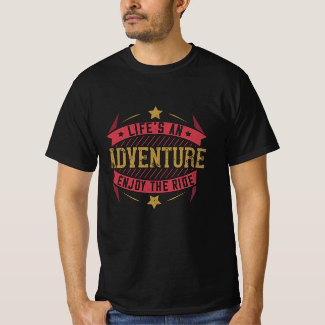 Camiseta Bicicleta - A vida é uma aventura (Frente)
