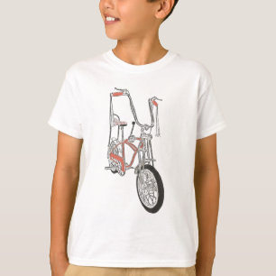 Camiseta Bicicleta alaranjada clássica da bicicleta dos