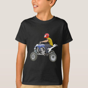 Camiseta Bicicleta ATV do quadrilátero na equitação late