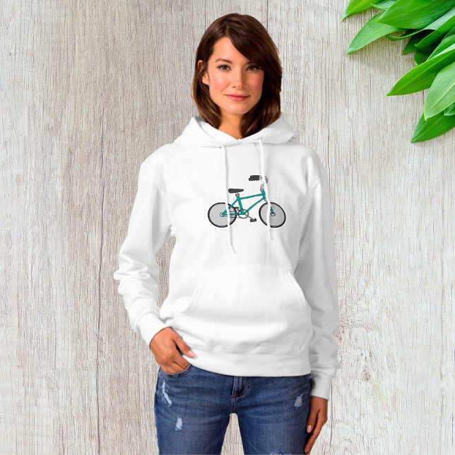 Camiseta Bicicleta Azul Simples Retro (Criador carregado)