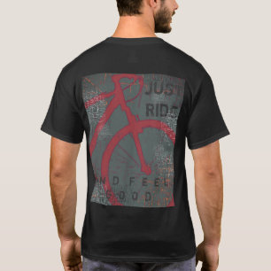 Camiseta bicicleta. bicicleta, apenas passeio e sensação