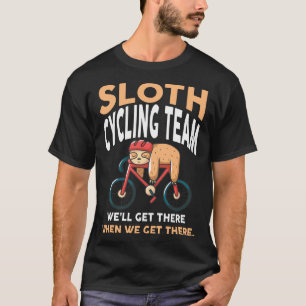 Camiseta Bicicleta Bicicleta Lpreguiçosa Sloth Biker, Equip