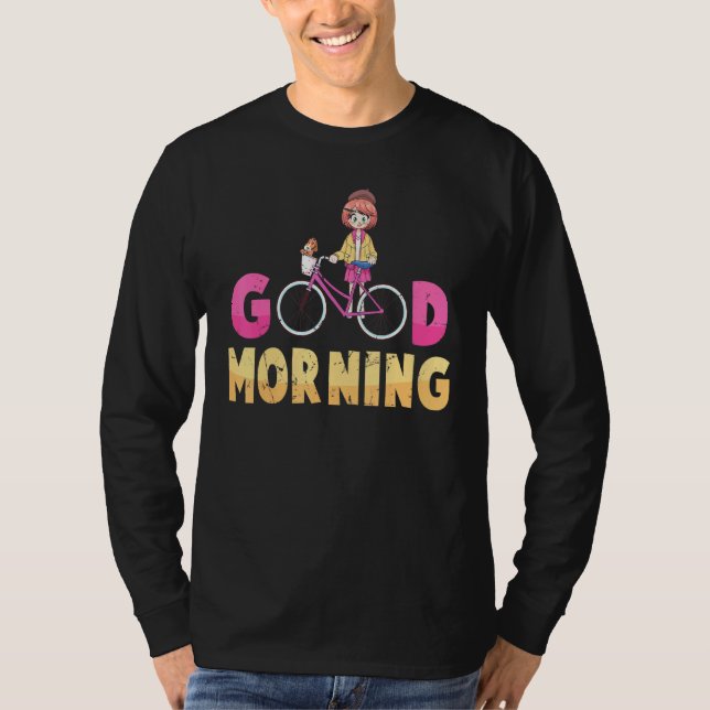 Camiseta Bicicleta - Bom dia - Biker - Exercício - Exercíci (Frente)