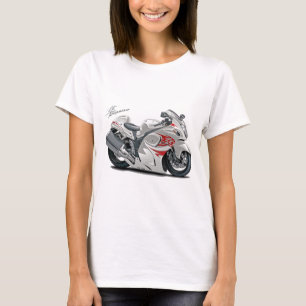 Camiseta Bicicleta Branco-Vermelha de Hayabusa