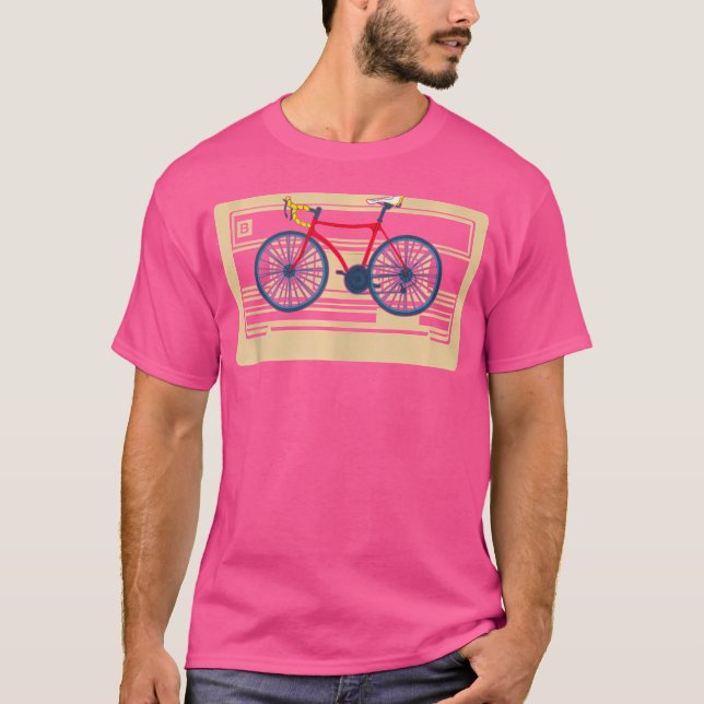 Camiseta Bicicleta Cassette Biker Bmx Bicicleta (Frente)