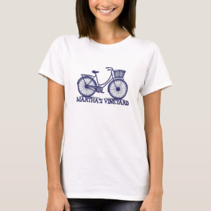 Camiseta Bicicleta Clássica de Martha's Vineyard em Férias