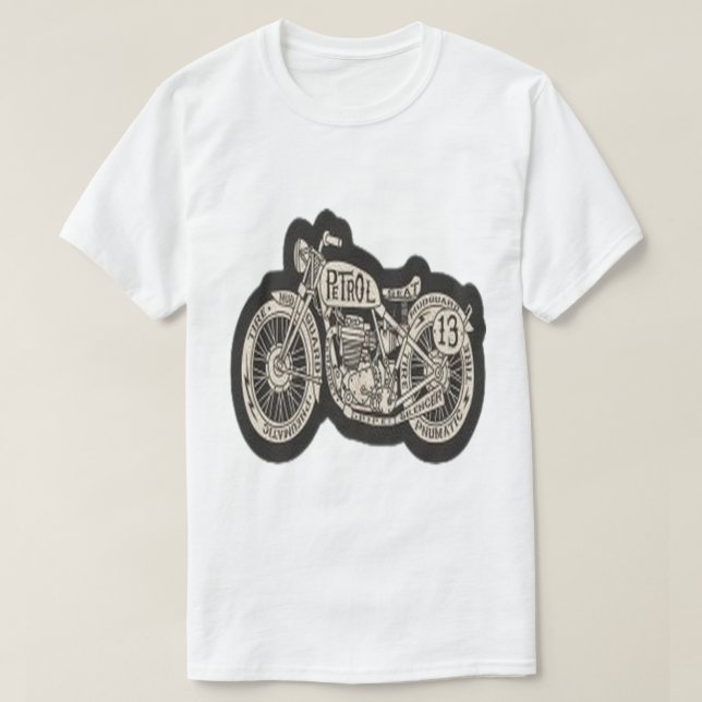 Camiseta Bicicleta Clássica PETRÓLEO 13 (Frente do Design)