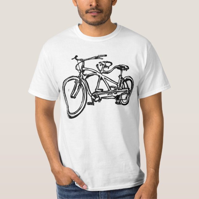Camiseta Bicicleta construída para (a bicicleta 2 do tandem (Frente)