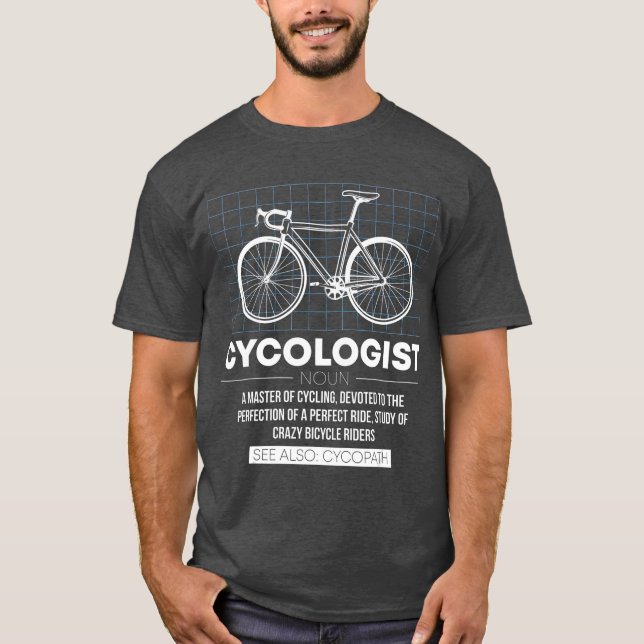 Camiseta Bicicleta Cycopath Definition Noun (Frente)