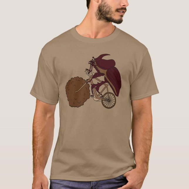 Camiseta Bicicleta da equitação do besouro de estrume com (Frente)