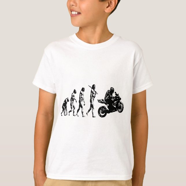 Camiseta bicicleta da evolução (Frente)