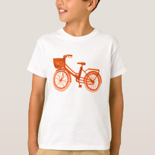 Camiseta Bicicleta da laranja da aguarela