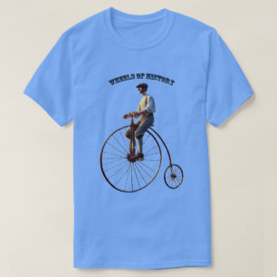 Camiseta Bicicleta de Alta Roda do Século 19 com Cavaleiro