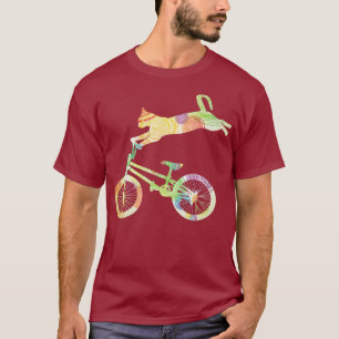 Camiseta Bicicleta de bicicleta Cat Bike - Sua coleção de