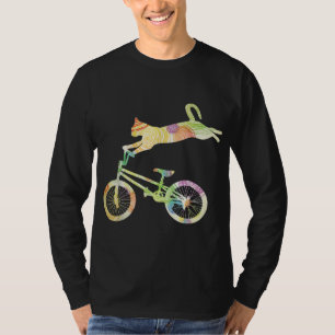 Camiseta Bicicleta de bicicleta Cat Bike - Sua coleção de p