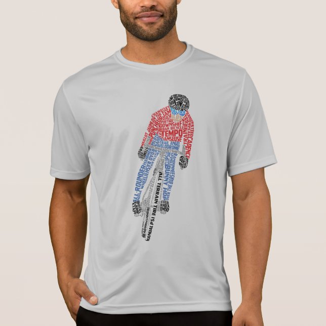 Camiseta Bicicleta de Bicicleta de Arte Cíclica (Frente)