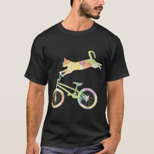 Camiseta Bicicleta de bicicleta    de gatoSua coleção de 