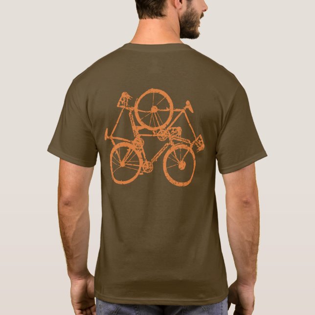 Camiseta bicicleta de bicicleta do ciclo de andando de bici (Verso)