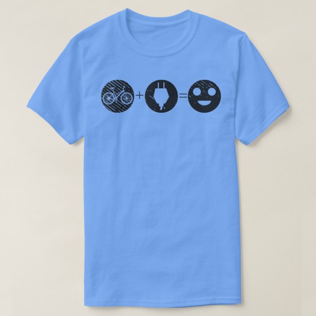 Camiseta Bicicleta De Bicicleta Elétrica Bycicle E Bike Ebi (Frente do Design)