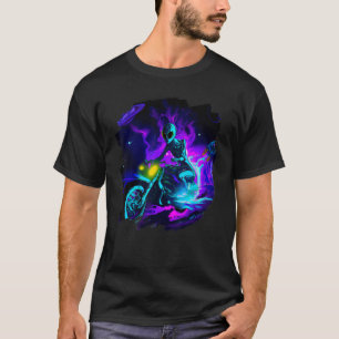 Camiseta Bicicleta de Camada de Motocicleta alienígena em A