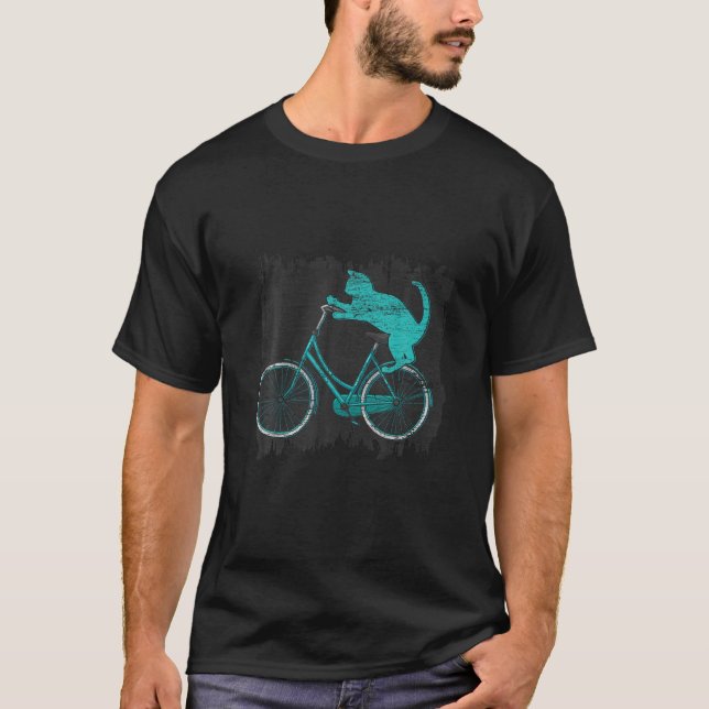 Camiseta Bicicleta De Ciclo Pet Lover De Gato De Gato Anima (Frente)