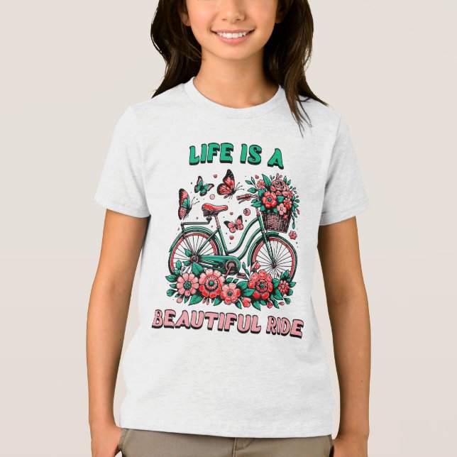Camiseta Bicicleta de coleção para crianças (Frente)