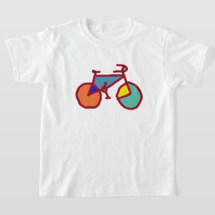 Camiseta Bicicleta de Cor para Crianças