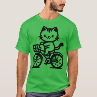 Camiseta Bicicleta de Corrida de Gato